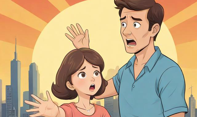 呆爸带妈初次见面漫画:（呆爸救呆妈）