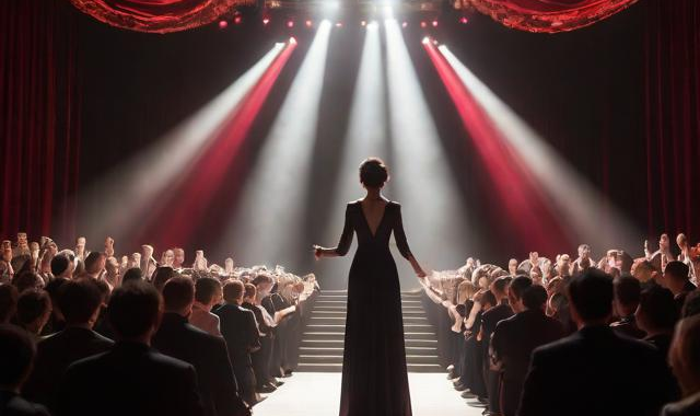 礼仪之引领领导上台姿势:（引领导上台致辞的开场）